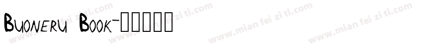 Buoneru Book字体转换